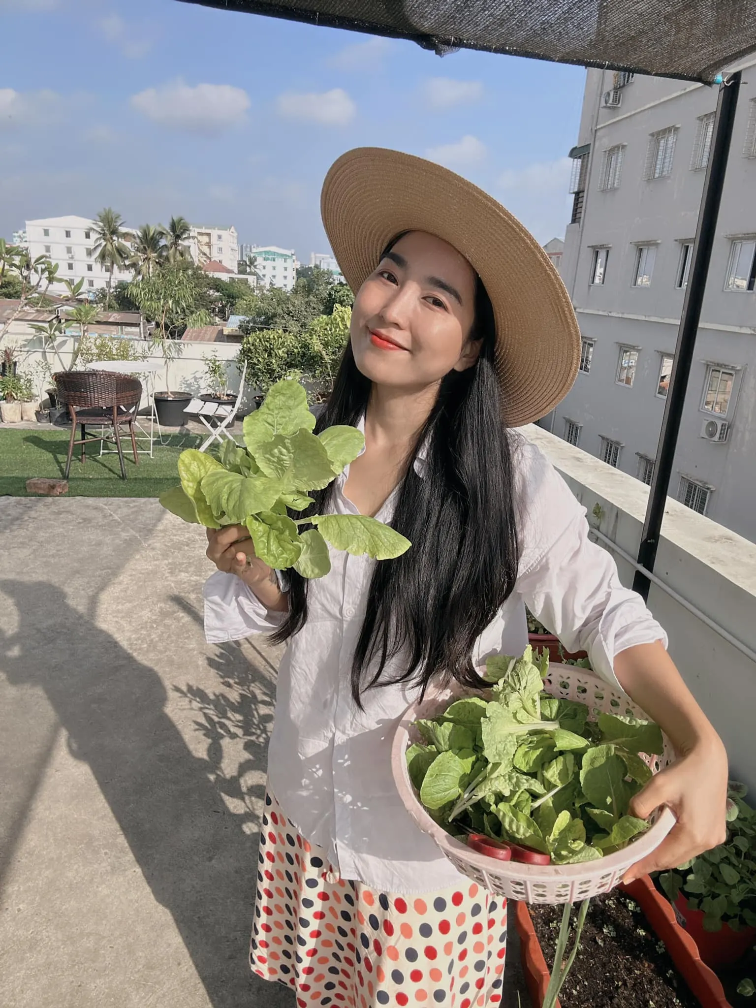 A farm worth 25,000,000 yuan on the roof of Popo's house