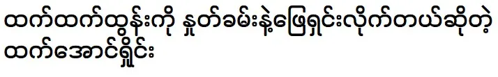 Htet Aung Shine said that he solved Htet Htet Htun with his news IA method