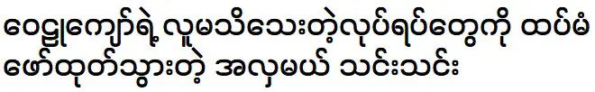 Thin Thin said that she wants to meet with Wai Lu Kyaw again